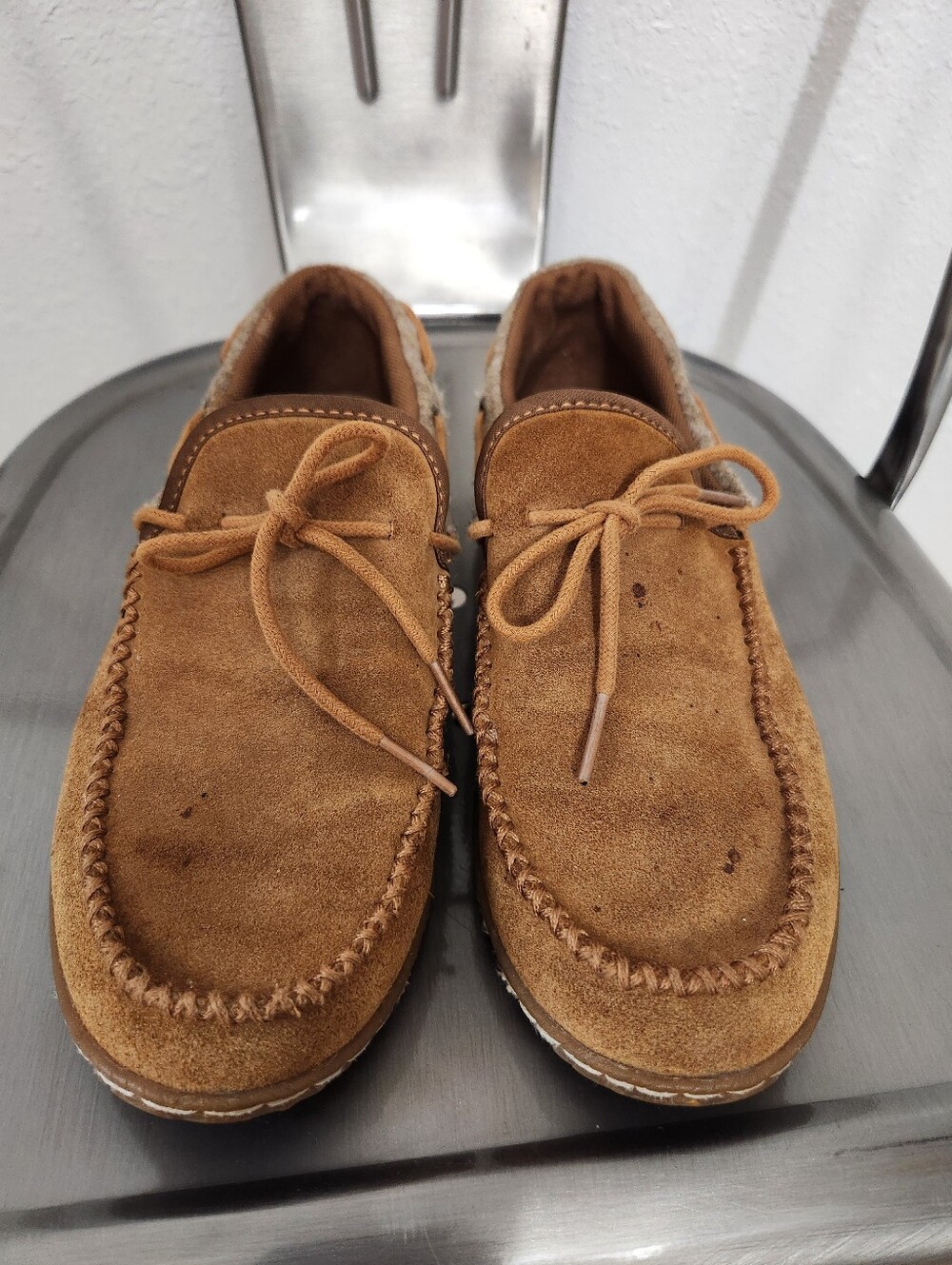 Women's 6.5 Patagonia Slip Ons Slippers Suede Moccasin Loafers